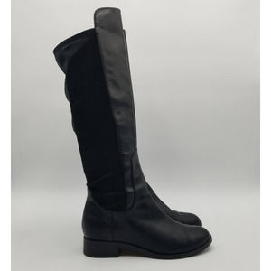 COPY - Cole Hann Nike Air Whitley Riding Boots Tall Knee High Leather Black Wom…